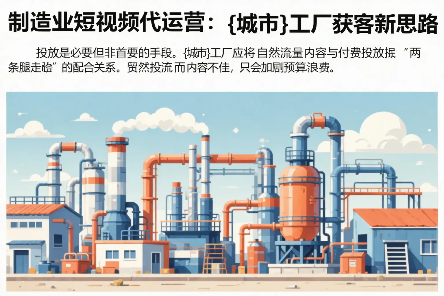 制造业短视频代运营：伊州工厂获客新思路